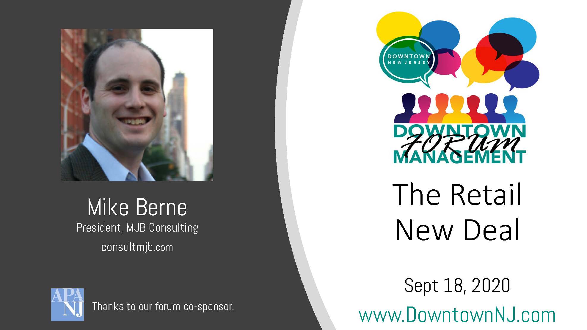 Downtown New Jersey Forum Management