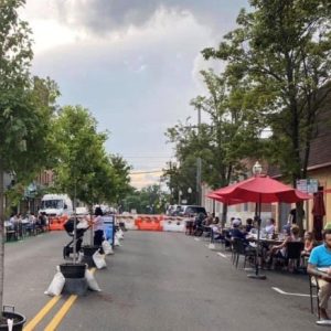 Dining Outside Down Town New Jersey