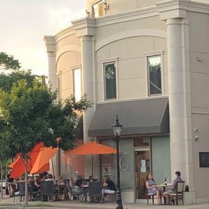 Westwood Borough sidewalk restaurant